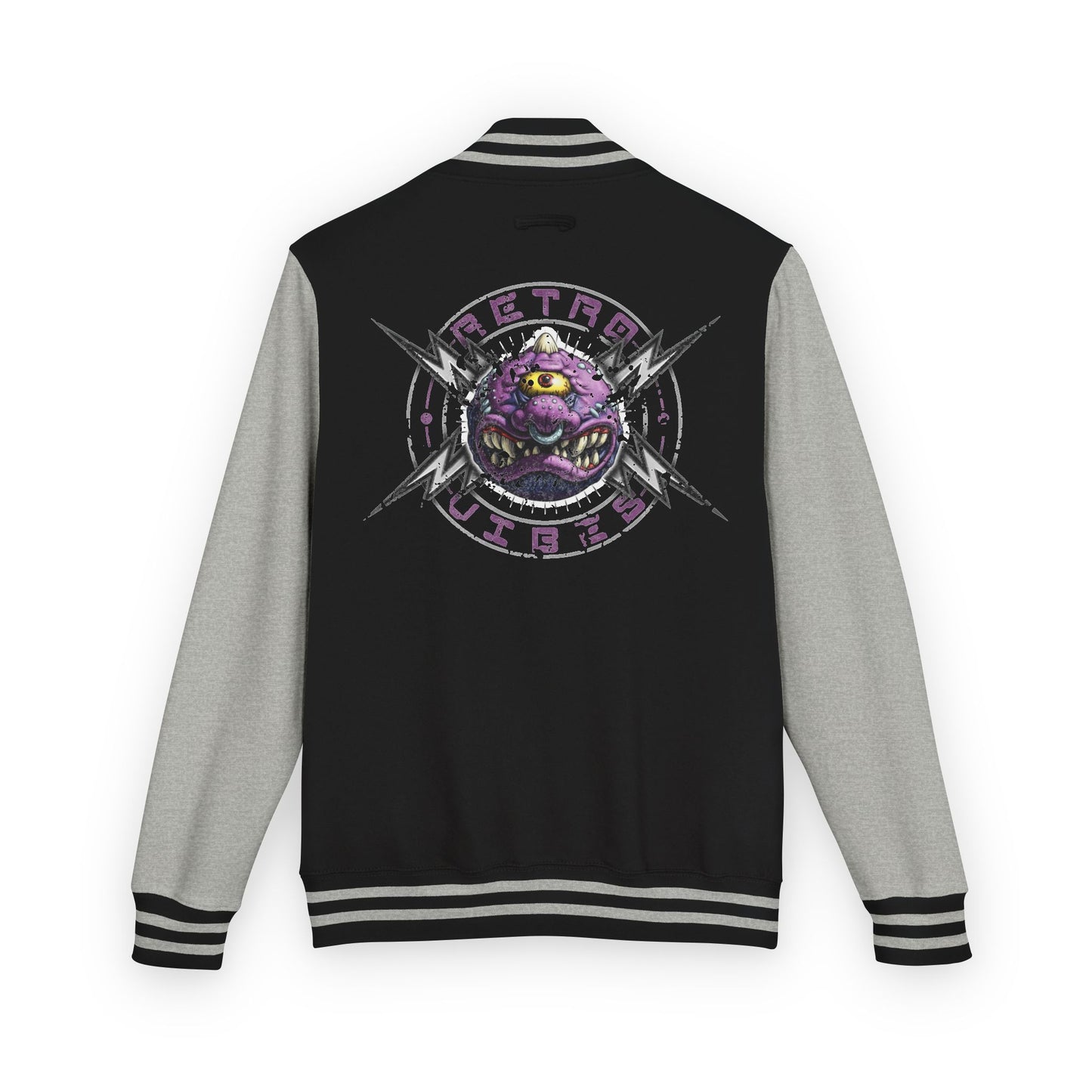 RETRO VIBES [Purple Freak] Letterman Jacket