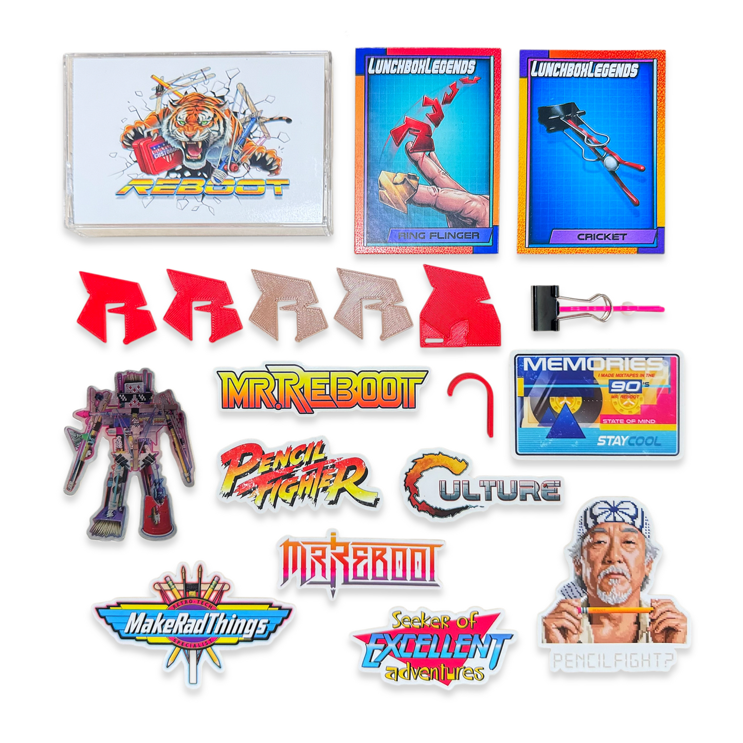 Cassette Case Sticker Pack & Gadget Kit