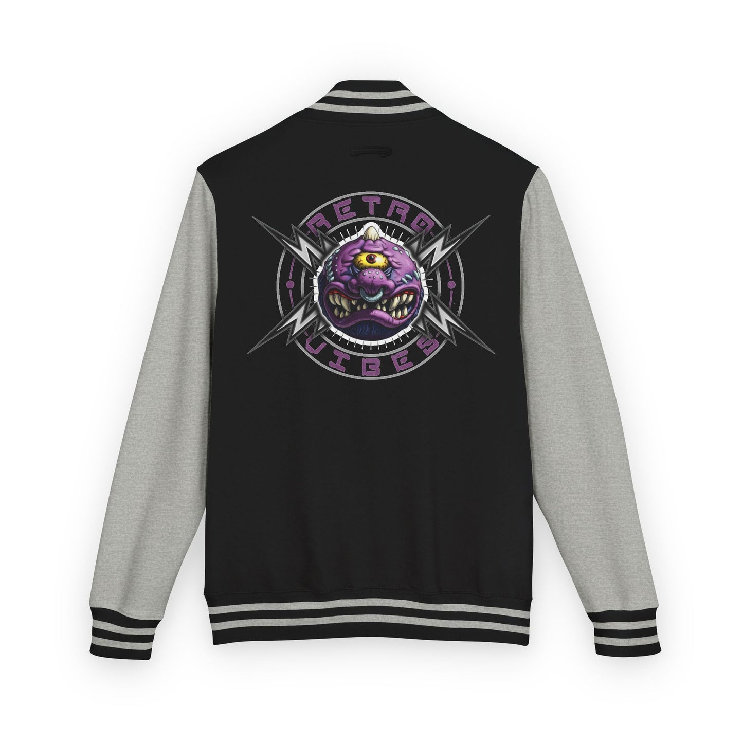 RETRO VIBES [Purple Freak] Letterman Jacket